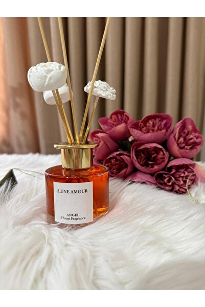 Lune Amour Uzun Süre Kalıcı 120 ml Seramik Çiçek Taşlı Bambu Çubuklu Angel Od...