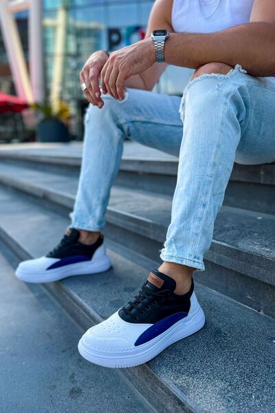 Mhoda Shoes RLX-115 Literide Pantofi sport casual din piele pentru bărbați, c...