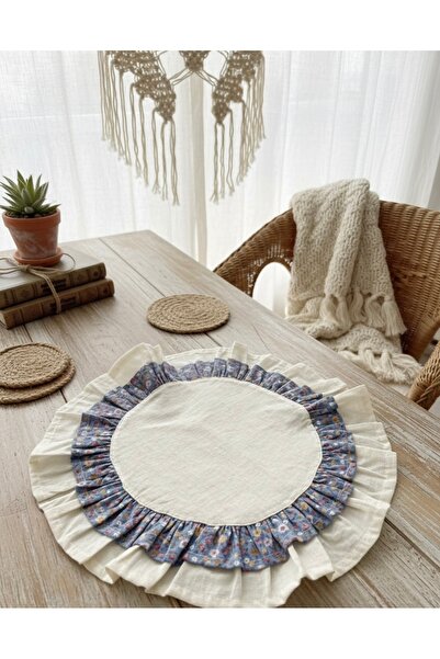 Doğa teks home Vintige Fırfır detaylı Supla/Amerikan servis (1 adet)