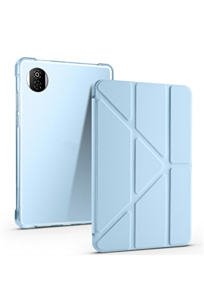 Fuchsia Trifoldable Tablet Case with Pen Compartment and Sleep Mode Stand, Co...