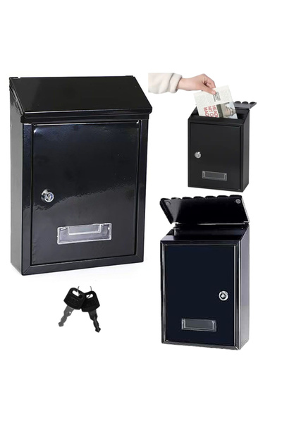 Three top online Black Mailbox – Compact with Window