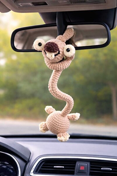 atamergrup BUZ DEVRİ El Yapımı Amigurumi Araba Dikiz Aynası Süsü – Sevimli Ör...