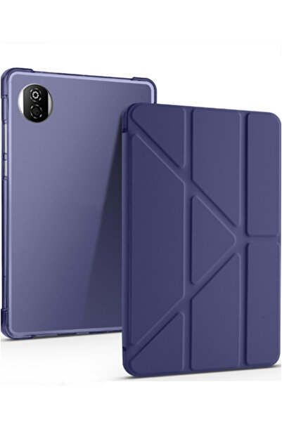 Fuchsia Trifoldable Tablet Case with Pen Compartment and Sleep Mode Stand, Co...