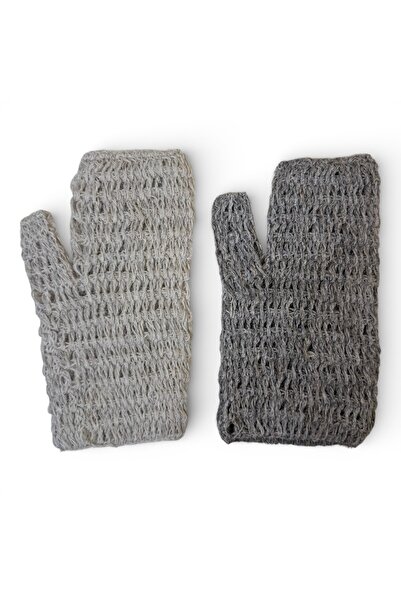 Melih AKSU Doğal Keçi Kılı Eldiven Tipi Hamam Kese Seti – Peeling Etkili