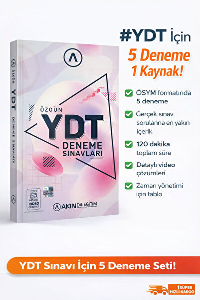 AKIN Publishing ÖZGÜN YDT DENEME SINAVLARI