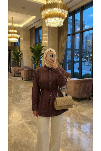 Hooopstore Gardenya Premium Çift Dikişli Gömlek