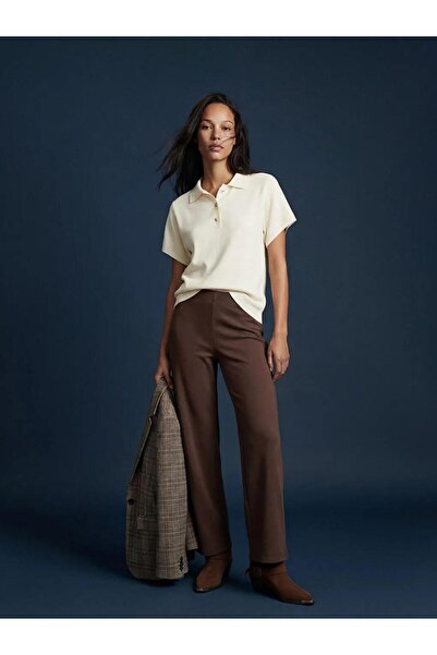 LC Waikiki Pantaloni de trening pentru femei cu talie elastică și picior larg...