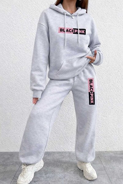 YK WEAR Cotton-Polyester Blended 2-Thread Ribbed Tracksuit Set