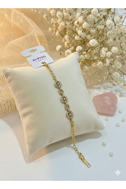 Çağla Accessories سوار فولاذي أنيق VIP مرصع بحجر الزركون