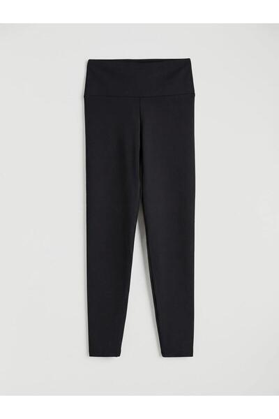 LC Waikiki Black High Waist Women's Leggings (S6)