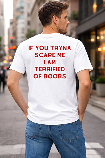 Gymmag Tricou alb cu mesaj provocator, estetică minimalistă