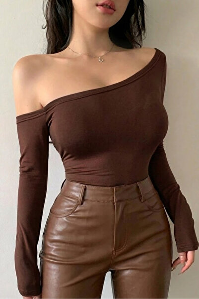 World Fashion Trends Wft9247 Natural Viscose Fabric Open Shoulder Long Sleeve...