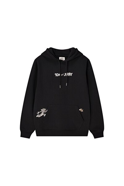 Giordano Men’s Relaxed Fit Tom & Jerry French Terry Hoodie