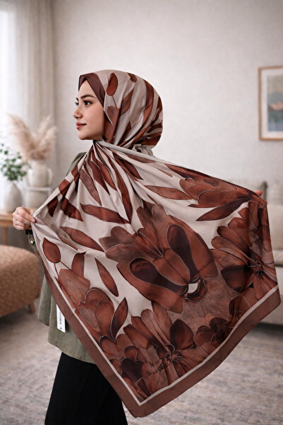 SETAB SCARFS Bursa İpeği Şal -Etnik Çiçek - New Collection