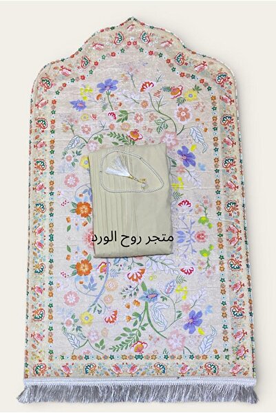 Gernic طقم سجادة صلاة مبطنة سميكة اسفنج صناعه مصريه مع شرشف صلاه