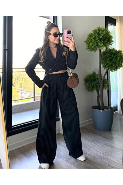 Maxcara Apparel Design Palazzo Ceket Takım