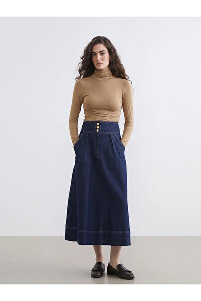 LC Waikiki High Waist Jean Skirt (S6)