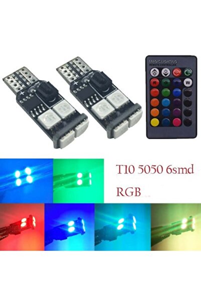 Other مصابيح LED T10 مع جهاز تحكم عن بعد