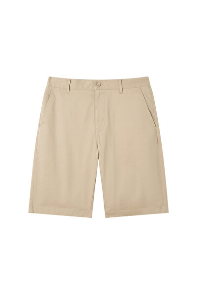 Giordano Men’s Slim Twill Bermuda Shorts with Stretch Waist
