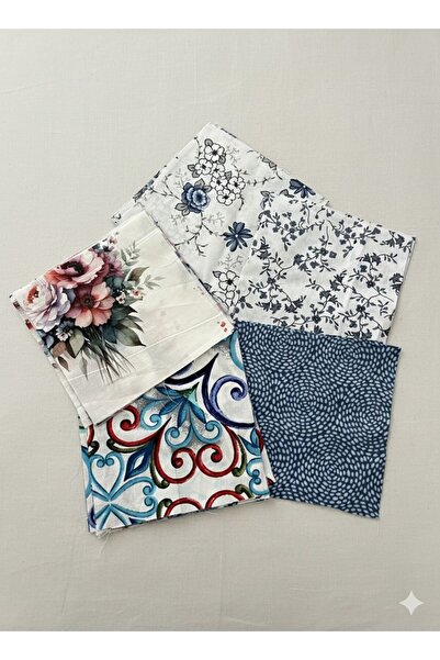 Alika Tekstil Kırkyama Patchwork Kumaş Seti, Dikiş,Hobi 15x15 20 Parça