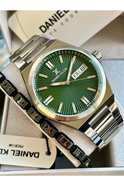 Daniel Klein Premium Erkek Kol Saati Çelik Kasa Kordon Takvimli 3 Atm Su Geçi...