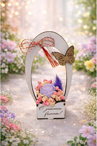 OEM Aranjament floral parfumat din ceara de soia naturala,martisor,1 martie,h...