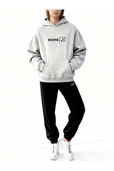 EFFRENATU طقم بدلة رياضية (سويت شيرت) مطبوع عليه Hope، مكون من قطعتين، مريح و...