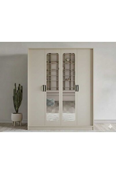 FUHO Yasmin 4 Kapılı Gardırop