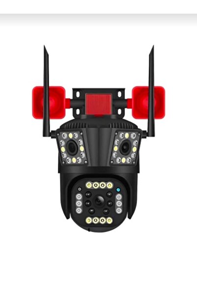 OEM 3-lens Surveillance Camera, WiFi/4G, 12MP Ultra HD, PTZ 355°, 5X Zoom, Ni...