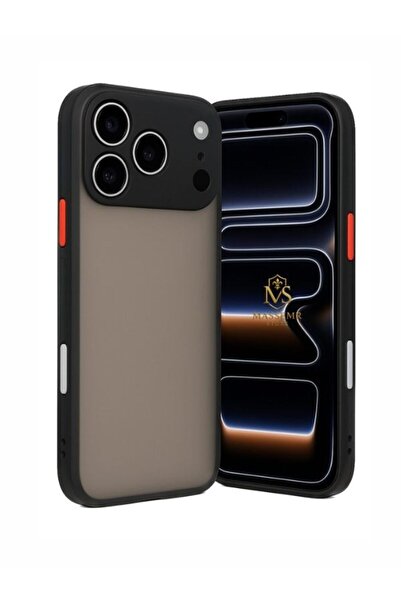 Massemr حافظة سيليكون خلفية غير لامعة لهاتف آيفون 17 برو ماكس، غطاء فائق النح...