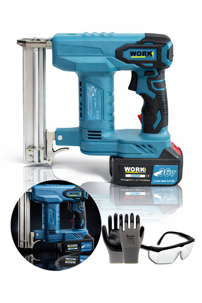 WORKMASTER BHD928 36V Kömürsüz Akülü Çivi & Zımba Tabancası | Profesyonel Güç...