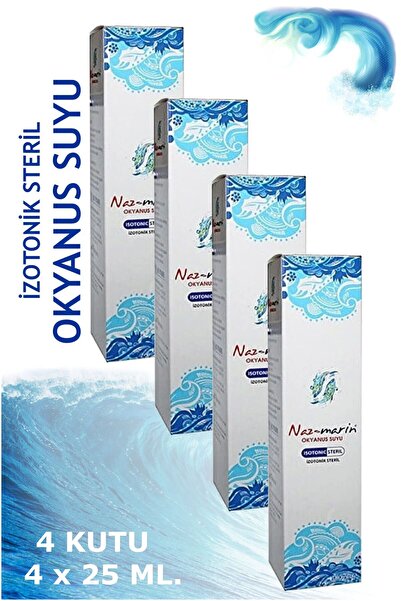 Naz-Marin Marin Okyanus Suyu Sprey 25 ml ÇOCUKLAR ve YETİŞKİNLER 4 KUTU