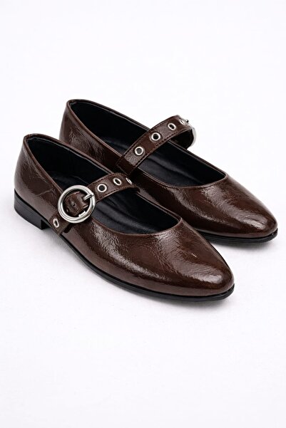 Slipcat Stylish Design Buckle Elastic Classic Ballerina Shoes