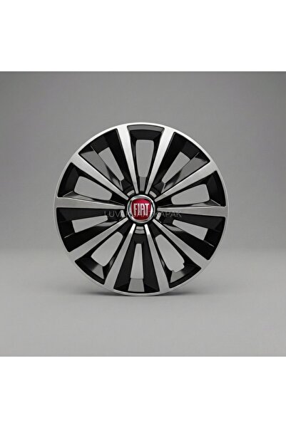 JANT FİAT Linea Uyumlu JantKapağı - 15 İnç - 1 Takım (4 adet) - Çelik görünümlü