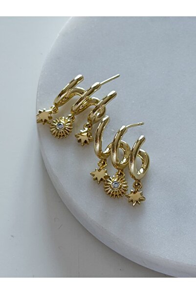 CHARMLUCKY ÖZEL SERİ 3LÜ GÖRÜNÜM KÜPE