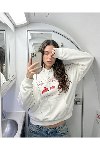 lethestudios Leave Me Alone Baksılı Kapüşonlu Hoodie