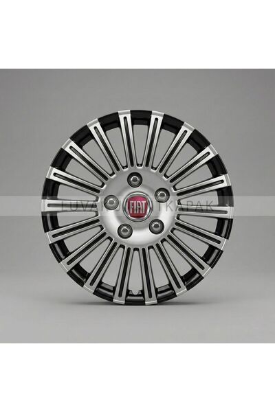JANT FİAT Linea Uyumlu JantKapağı - 15 İnç - 1 Takım (4 adet) - Çelik görünüm...