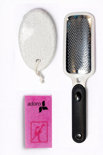 OEM Set pedichiură profesional – Piatră ponce + Pilă metalică pentru călcâie ...