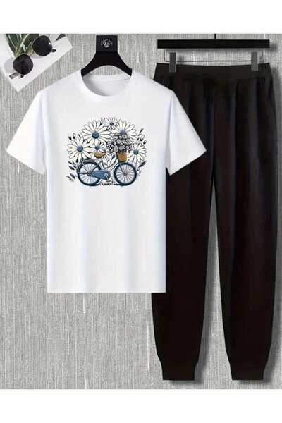 YK WEAR Μπλουζάκι και φούτερ με στάμπα μαργαρίτας και πεταλούδας, Γυναικεία /...