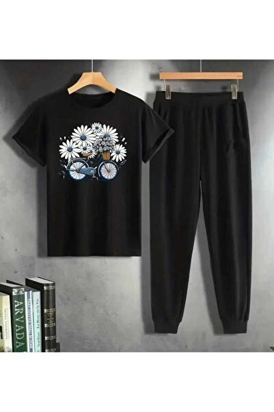 YK WEAR Tricou Trening cu imprimeu margarete și fluturi Femei / Bărbați