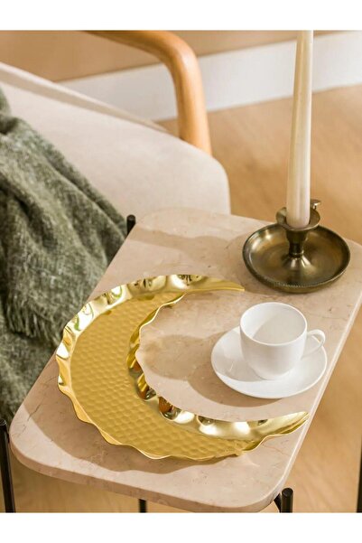 LC Waikiki Metal Tray with Star Figure 25 cm (S6)