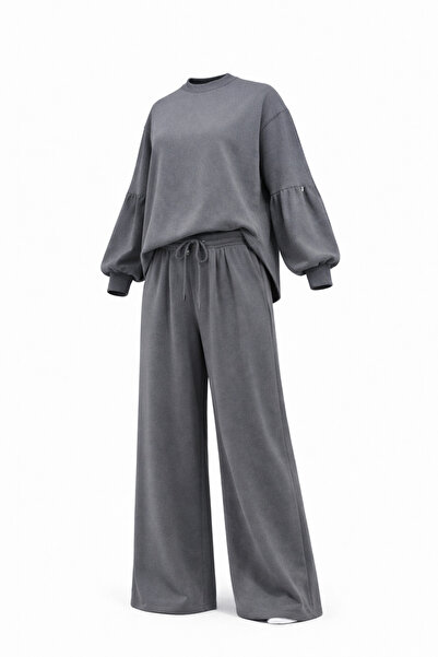 MUBEON Balon Sleeve Oversize Women's Sweatshirt