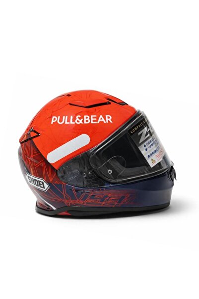 GÜMRÜK BEY Shoei DOT ECE Sertifikalı PullBear Dizayn Tam Koruma Motosiklet Ka...