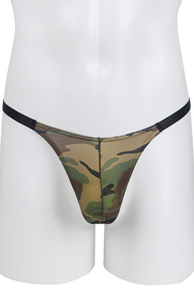 Lingerie and Fashion Style Camouflage Low-Rise Sexy Men Thong