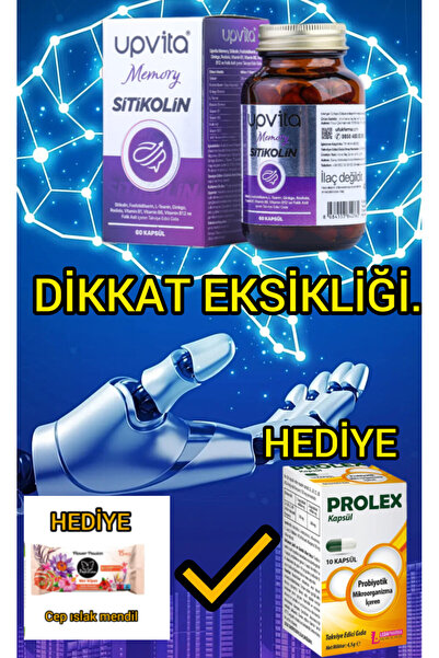 ufukfarma UPVİTA SİTİKOLİN MEMORY 60KP (UFUK FARMA)