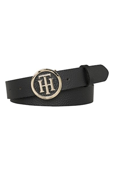 Tommy Hilfiger Curea din piele cu cataramă rotundă cu monogramă