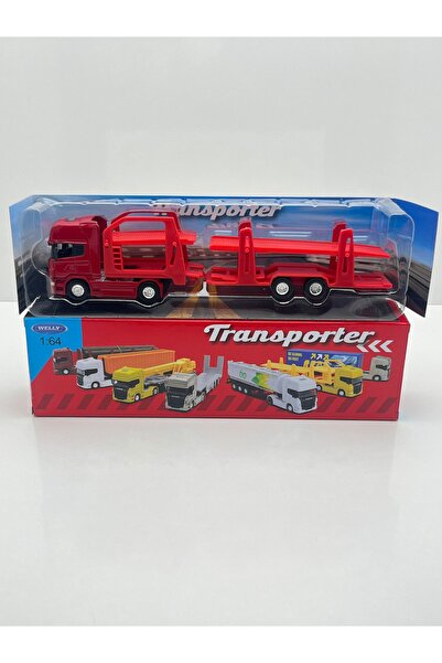 WELLY Scania V8 R730 1:64 Ölçek Metal Kafalı Iki Katlı Araç Taşıyıcı Tır