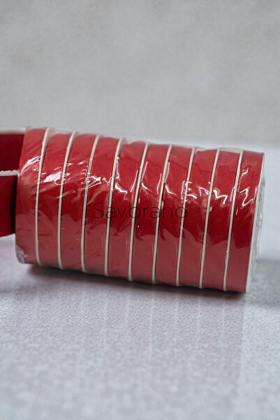 SavBrand شريط أورجانزا بعرض 1 سم - 10 لفات (إجمالي 200-250 متر)