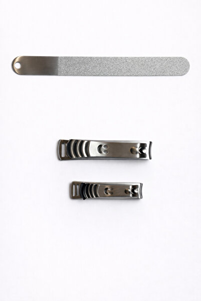 OEM Комплект за грижа за нокти – Метална пила + 2 нокторезачки от неръждаема ...