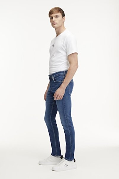 Calvin Klein Jeans Τζιν στενής γραμμής με 5 τσέπες, Μπλε, W32-L32